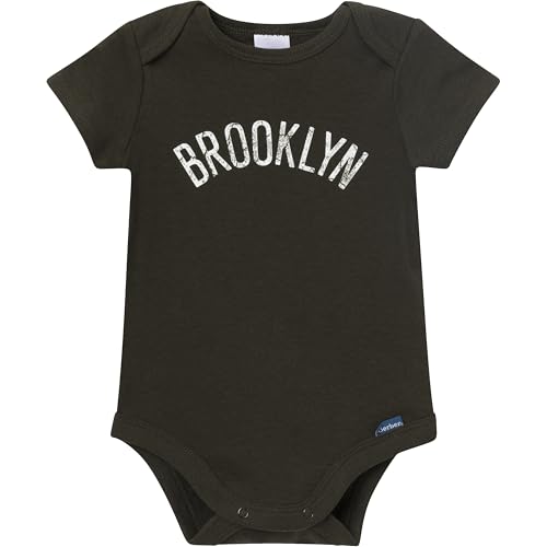 Image of Gerber Baby NBA Boys & Girls 2-Pack Short Sleeve Onesie Bodysuits