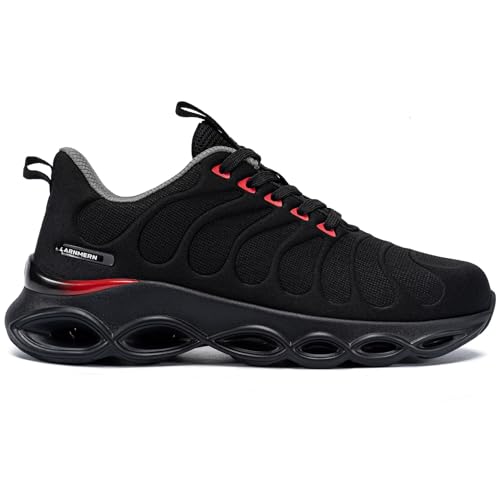 Image of LARNMERN Steel Toe Shoes for Men Women Lightweight Work Safety Shoes Sneakers Comfortable Safety Toe Sneakers Stylish Work Shoe Colorful Zapatos de Seguridad