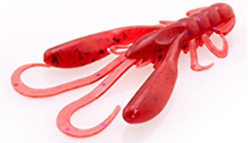 Bait Breath Rush Craw Saltstage S880 Tail Light RD/PU Seed, Pack of 7