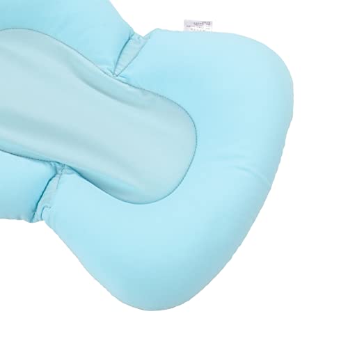Image of Infant Bath Seat, Bath Seats for Babies Sitting up, Baby Bath Seat Cushion Floating Safe Foldable Adjustable Infant Bath Supporter for Newborn (Blue Bear)