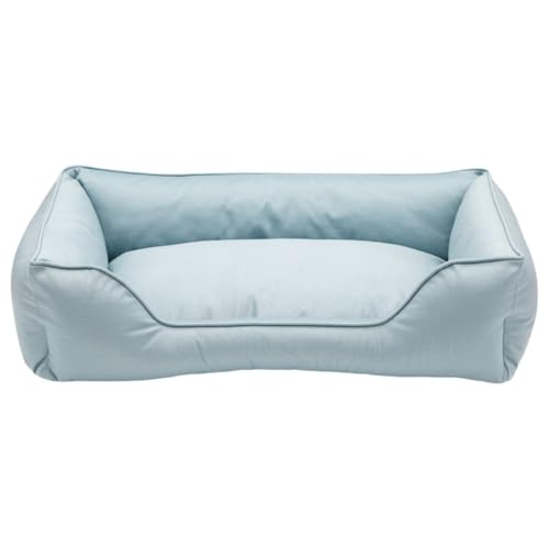 YAKINO 四季対応ユニバーサル犬用ベッド、猫用マット、中型・大型犬用ペットベッド、犬用マット、取り外し・洗濯可能、冬用暖かい猫用ベッド、犬用ベッド (青灰色,55*45*18)