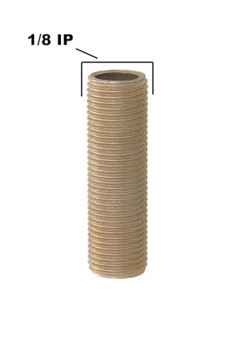 Image of B&P Lamp 1 /8 IP Threaded Steel Lamp Pipe Nipple, 5-1 /2 Inch Long