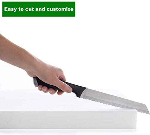Isellfoam High Density Upholstery Foam 3" T x 24" W x 80" L (Firm) 46ILD Upholstery Foam Cushion High Density Cushion CertiPUR-US Certified Foam, Made in USA - Thumbnail 3