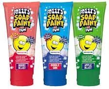 Miniatura 2 de FOZZI'S Pintura de jabón de baño para niños, perfectamente rosa, azul brillante, verde brillante, buena diversión de limpieza, (3 pinturas de baño