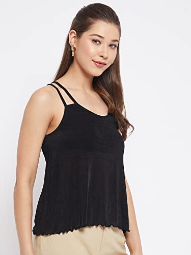 Image of LE BOURGEOIS Women Solid Relaxed Fit Cami Top