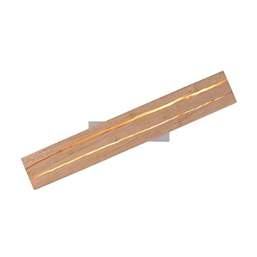 Applique murale à LED rotative en bois blanc pour salon