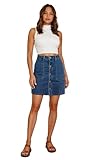 Lexi Women's Super Comfy Stretch Denim Skirt SKS48018 MediumBlue 14