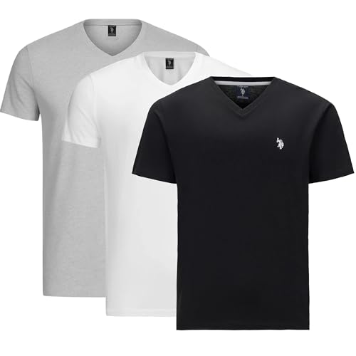 Image of U.S. Polo Assn. Men's Solid V‑Neck T-Shirt