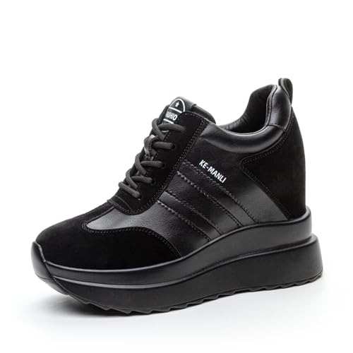 AONEGOLD Zapatillas de Deporte Cuñas Mujer Zapatos de Deporte Casuales al Aire Libre Transpirable Wedge Plataforma Sneakers Tacón Oculto 10CM(Negro,36 EU) AONEGOLD Zapatillas de Deporte Cuñas Mujer Zapatos de Deporte Casuales al Aire Libre Transpirable Wedge Plataforma Sneakers Tacón Oculto 10CM(Negro,36 EU)