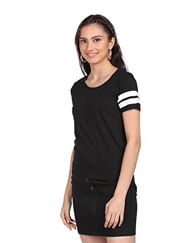 Image of SUGR Basics Women's Solid Regular Fit T-Shirts