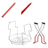 EXQUIMEUBLE Einmachset 4 Stück mit Rutschfestem Deckelheber Einmachglasheber und Zange Leichtes Kompaktes Küchenwerkzeug zum Sicheren Einmachen von Marmelade Soßen und Sirupen