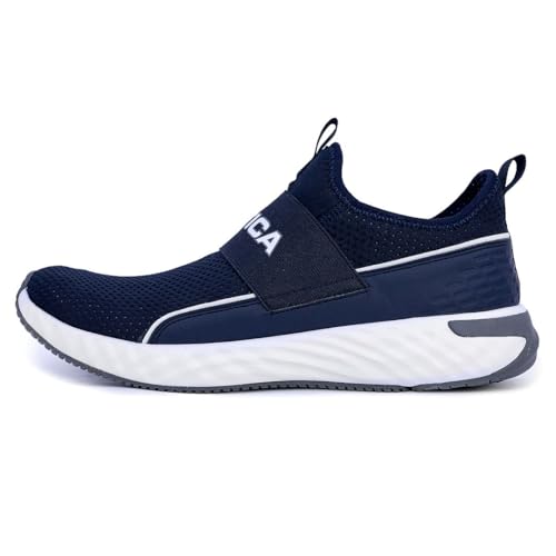 Image of Nautica Men's Slip-On Sneakers - Casual Fashion Shoes for Walking, in Medium & Wide Widths