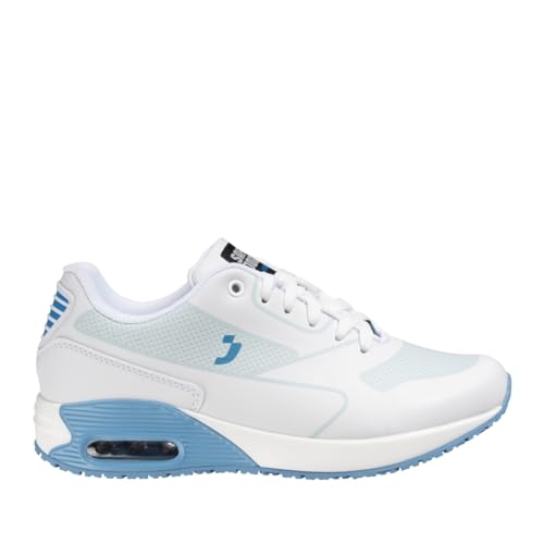 oxypas elas4001lbl ELA SRC Arbeiten Sneaker,White with Light Blue,40 EU