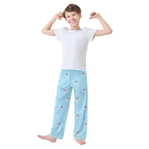 Boys' Pants Duck Animal Christmas Hat Long Bottoms Jogger Pants Elastic Waist Trousers with Pockets S-XL2