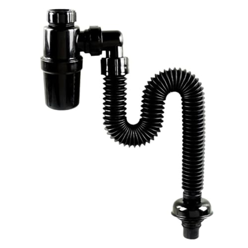 Colador para fregadero con tubo de drenaje flexible y desodorante para lavabo 2
