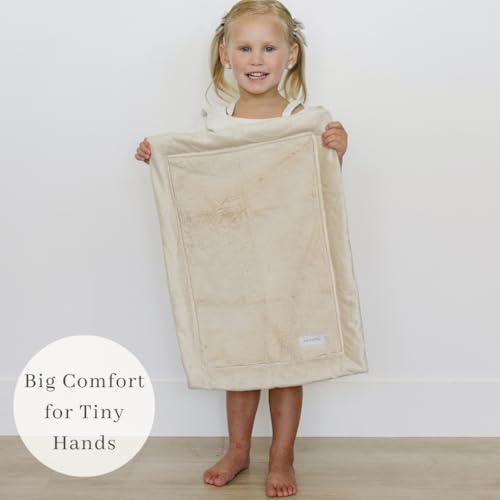 SARANONI Luxury Security Blankets for Babies | Ultra-Soft Lush and Boutique Quality Baby Blanket | Ivory, Mini - 15\" x 20\" - Thumbnail 5