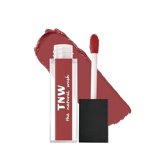 TNW-The Natural Wash Blush Nude Matte Velvet Longstay Liquid Lipstick | Natural Oils & Hyaluronic Extract | Transferproof, Smudgeproof & Pocket Friendly | Liquid Lipstick for Women