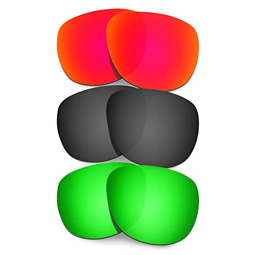 Lentille Oakley Crossrange R renforcée vert et rouge pour une clarté solaire optimale