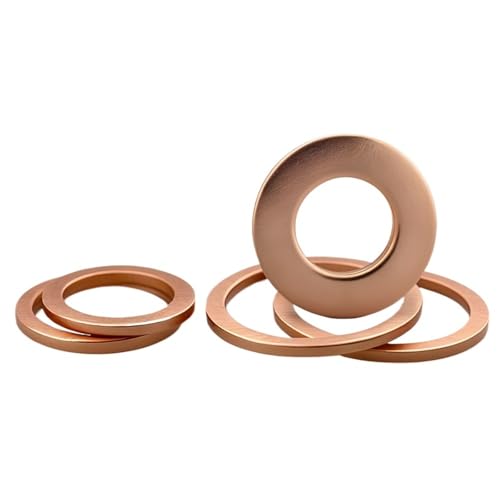 Mdingbao-V[bV[ M5 M6 M8 M10M12 M14 M16 M18 M20 M22 M24 M27 M34 Solid Copper Oil Sealing Washers Flat Gasket Sump Plug Seal Sp