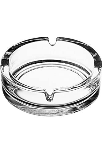 PASABAHCE 8018611 Lot de 2 cendriers Bistro en verre, 10,7 cm Cover