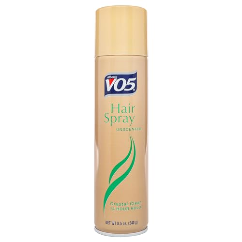 Alberto VO5 Crystal Clear Unscented Hair Spray - Volumizing Hair Spray for Styling - Frizz and...