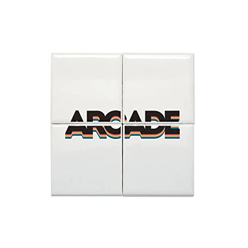 Carreaux céramique rétro arcade lot de 4 dalles murales 15,2x15,2 cm pour déco