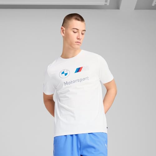 Puma Men's BMW M Motorsport Essentials Logo T-Shirt, Puma White SS25, X-Large - image 2