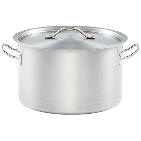 Edelstahl Kochtopf groß Gastro Topf Gastronomie Gemüsetopf Suppentopf inkl. Metall Deckel Cover