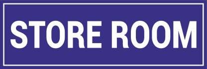 Store Room Sign Sticker for Floor, Office, Industry, Public Places, Clinic, Home, Hospital, Scratch Resistant (30x10 cm)