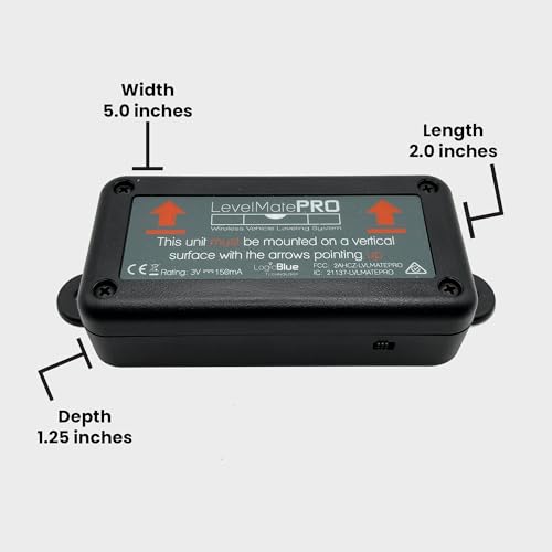 LogicBlue Technology LevelMatePRO Wireless RV Leveling System, Bluetooth Leveler for Campers, Must-Have Accessory for Travel Trailers, Effortless Setup for Phones with App