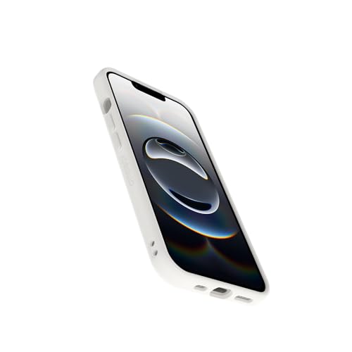 Image of OtterBox iPhone 17e, 16e, 15, 14, & 13 Figura Series Case - Crema White - Aesthetic, Silicone Phone Cases, Protective Minimalist Design, MagSafe iPhone Case with Camera Protection