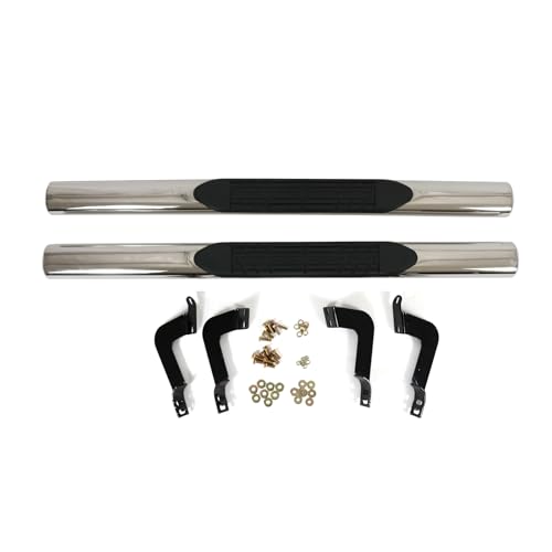 Estribos de Acero Inoxidable pulido 4" para Toyota Tundra 2007-12 miniatura 6