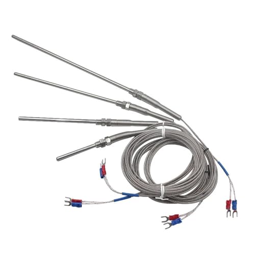 Sensor tipo K con sonda de 50mm termopar de acero inoxidable y cable de 4 metros 6