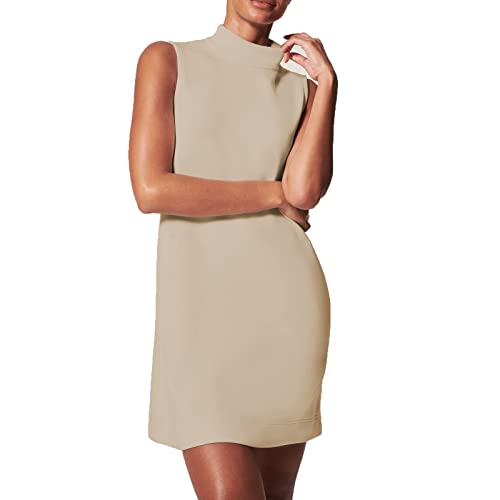 Robe trapèze en coton léger avec col montant original pour un look fluide et respirant