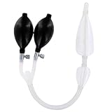 Cleanstream Double Bulb Silicone Anal Enema Catheter, No-Mess Colon Cleanse, 17.5 Inches, Easy To Use