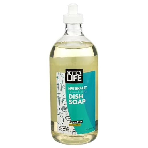 Better Life Tough on Grease & Gentle on Hands Sulfate Free Dish Soap Lemon Mint, 22 Fl Oz