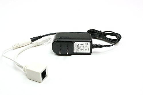 Inyector y divisor pasivo PoE Texas POE-IO-135 con conector DC de 1,35 mm x 3,5 mm y Ethernet 10/100 vía RJ45 miniatura 2