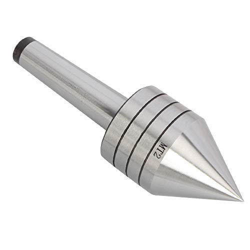 HunterBee MT2 Heavy Duty Live Bearing Tailstock Center 40CR Metal Wood Lathe Tool&60 degree rotary/revolving chuck woodworking machine lathes