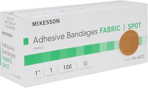 MCKESSON Adhesive Spot Bandage Medi-Pak Performance Fabric 1" Diameter Round Tan (#16-4812, Sold Per Box) - image 4