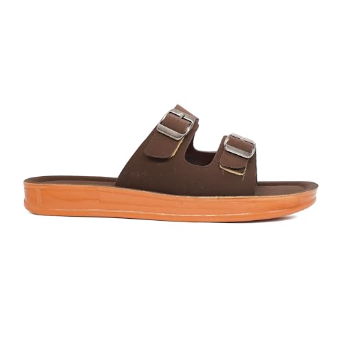 Image of ASIAN PL-908 Cushion Slippers for Women | Stylish Double Buckle Slip-Ons | Soft Air Cushion Comfortable Footbed | Lightweight Daily Wear Casual Flats for Indoor Outdoor Use
