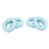XUMIUZIY Fortalecedor de Agarre de Mano de Silicona Resistente Ejercitador de Dedo Resistente para Construcción Muscular 4 Piezas Cian