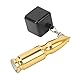 KYsongyiX 4 in 1 Billiards Chalk Holder, Portable Pool Cue Chalk Dispenser, Smart Multifunctional Design, Anti Slip Silicone Grip, Durable Aluminum Alloy Material (Gold and Black)