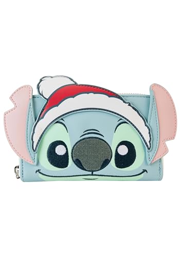Loungefly Disney Stitch Holiday Zip Around Wallet Disney - Main Image