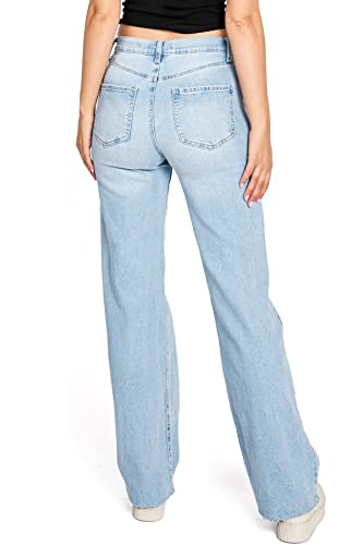 Celebrity Pink Women's Juniors High Rise Skater Wide Straight-Leg Pants3