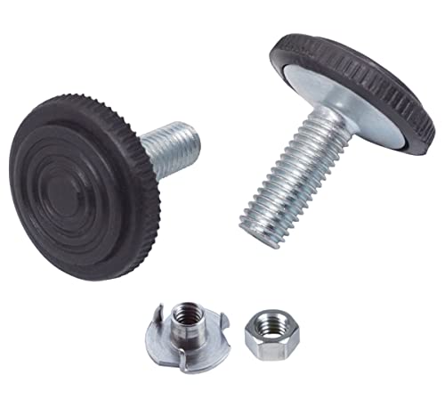 Set di 20 piedini per livellamento per mobili neri...