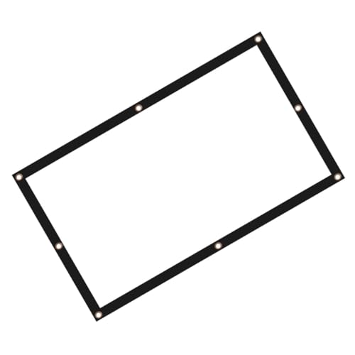 Pantalla de proyector 84 pulgadas 16:9 de poliéster portátil plegable para cine en casa