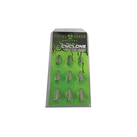 Flying Arrow Archery Cyclone Replacement Blades, 100 Grain, 9 Blades Cover
