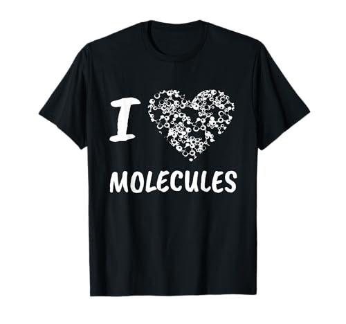 I Love Molecules Molecular Biologist T-Shirt
