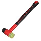 Gadpiparty Gummihammer Doppelseitig Mit Weichem Kopf Für Sanierung Und Fliesenaufbau Stoßfester Stielhammer Aus Gummimaterial Komfortabler Griffhammer Für Heimwerkerarbeiten