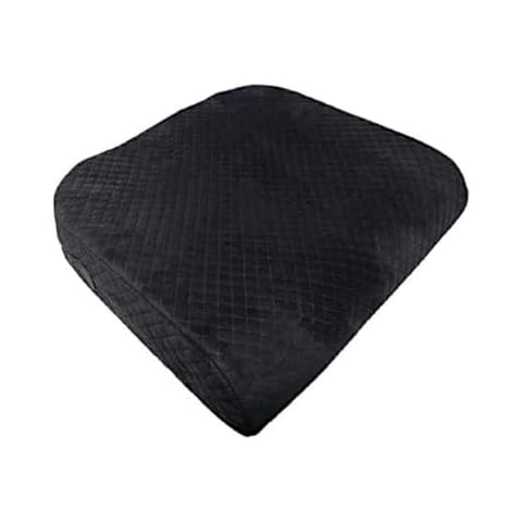 Lumia Wellness Extra Large Memory Foam Seat Cushion - Wheelchair Cushion, Anti-Slip, Removable Strap (Black) Cover